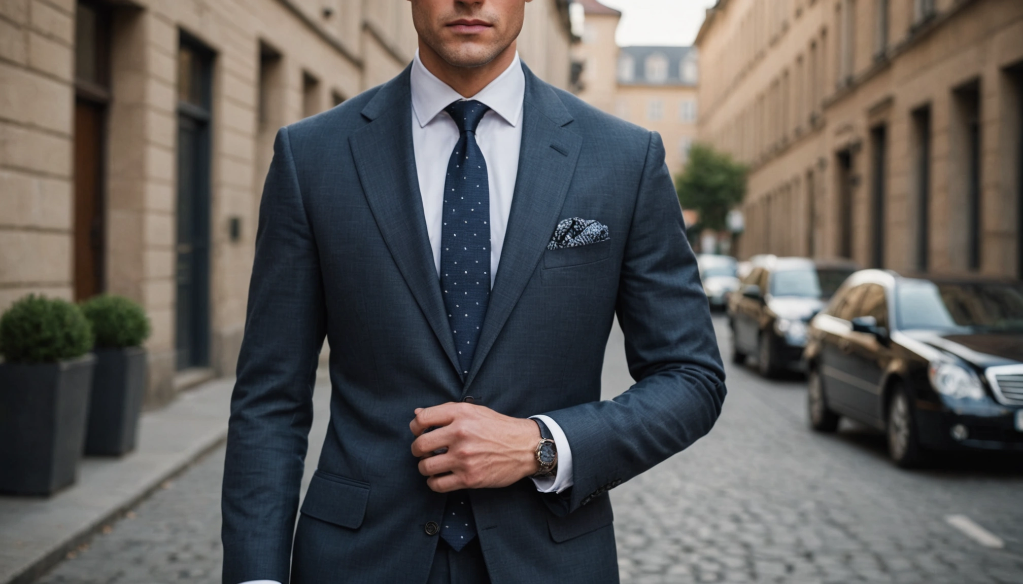 cravate et pochette homme