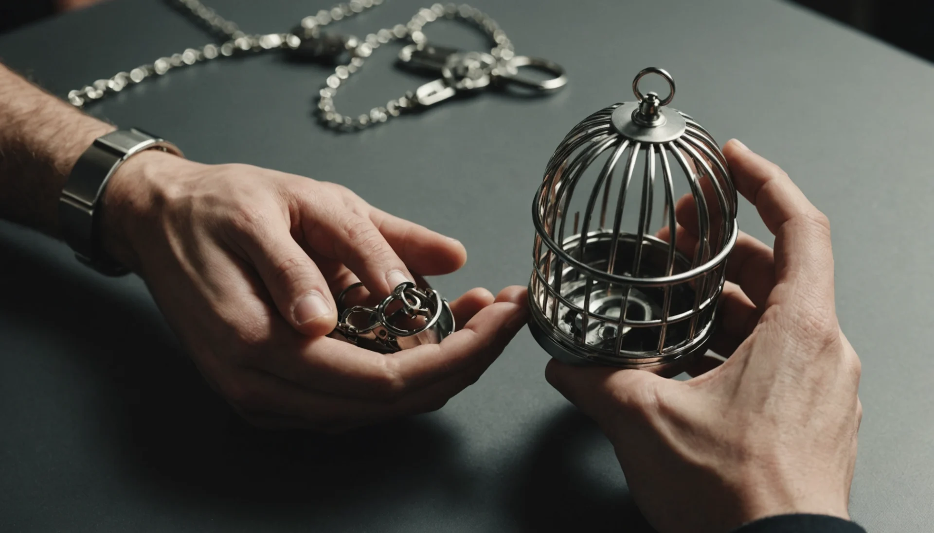 comment mettre une cage de chasteté