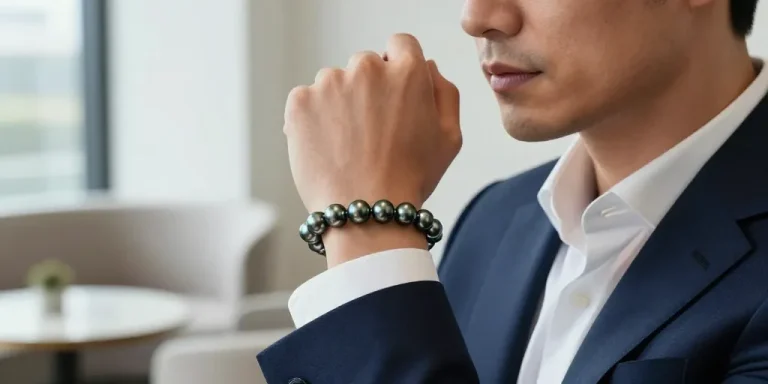 bracelet homme perle de tahiti