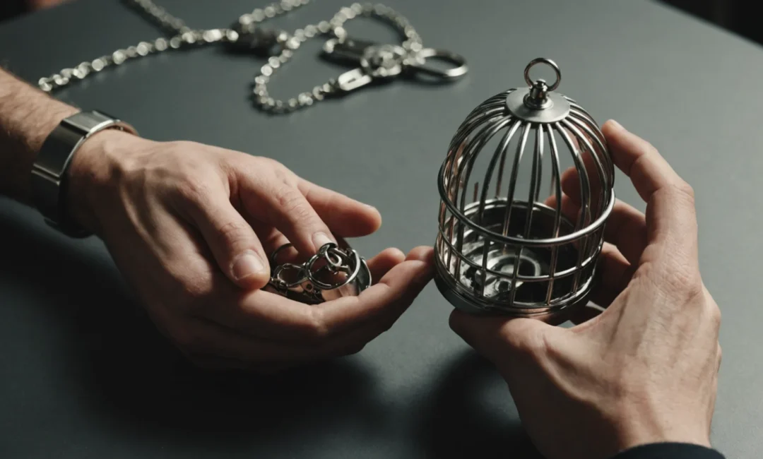 comment mettre une cage de chasteté